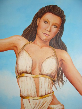 Görög lány / Greek Girl Olajfestmény, kasírozott festővászon. Festő: Angyalos László lastangelheart@gmail.com 